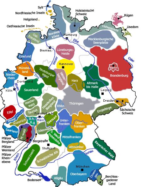 Regionen In Deutschland Karte