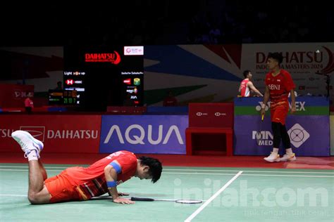 Foto Senyum Leo Daniel Usai Amankan Tiket Perempat Final Indonesia Masters