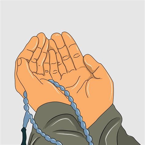 Illustration Of Muslim Pray Hand 6748437 Vector Art At Vecteezy