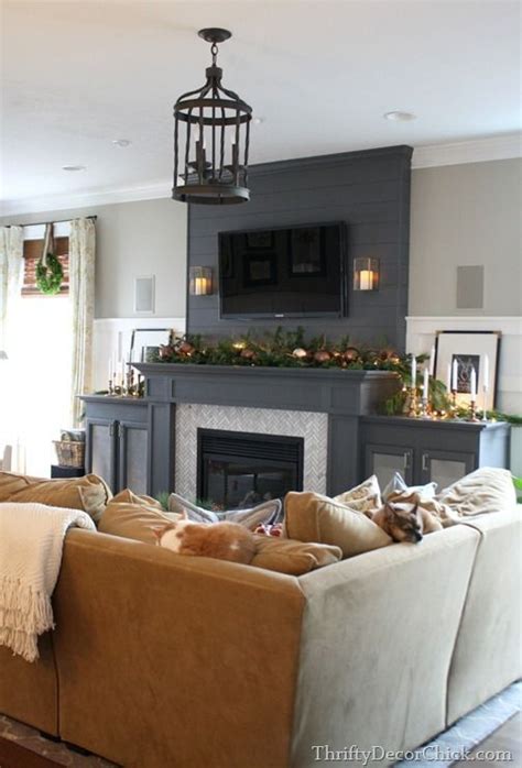 Dark Gray Brick Fireplace – Fireplace Guide by Linda