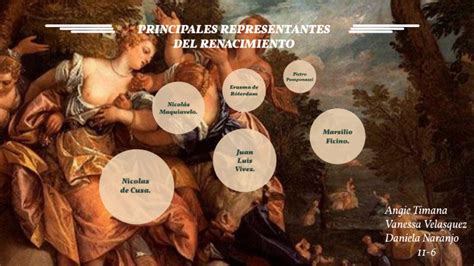 PRINCIPALES REPRESENTANTES DEL RENACIMIENTO By Angie Katherine Timana