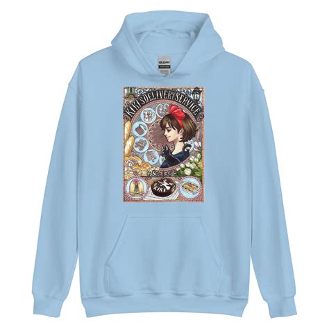 Kiki's Delivery Service Portrait Art Hoodie - Studio Ghibli Merch Store ...