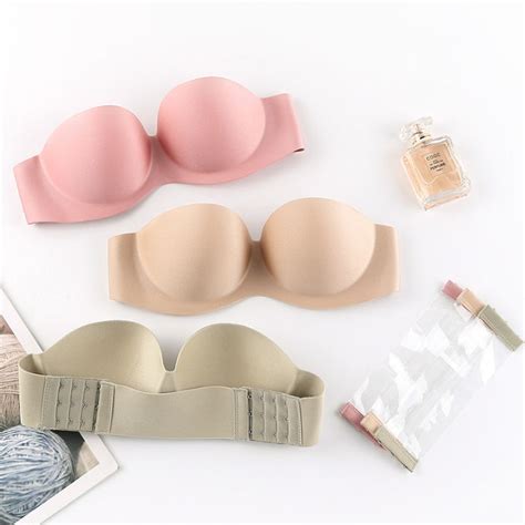 Women Strapless Sexy Lingerie Set Wireless Cotton Panties Underwear