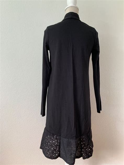 A Linie Kleid Von Cos Gr Xs Langarm Schwarz Mit Spitze Kaufen Auf