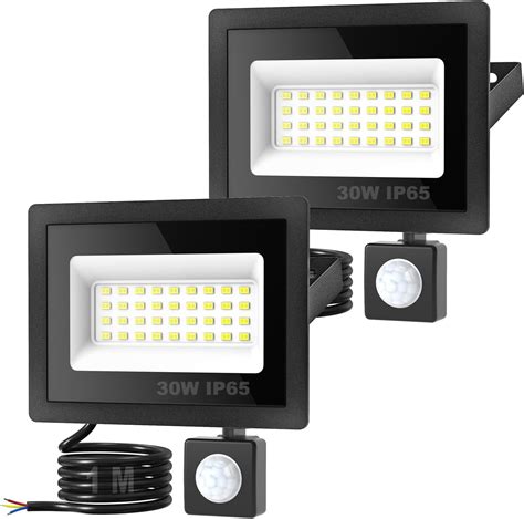 Kolpop W Security Lights Outdoor Motion Sensor Pack Led Floodlight