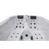 Luxury Spas 3 Person 34 Jet Acrylic Rectangular Standard Hot Tub With Ozonator In Gray