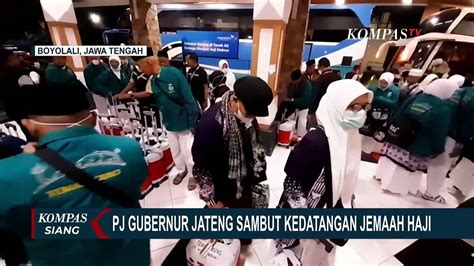 Sambut Kedatangan Jemaah Haji Kloter 1 Ini Pesan PJ Gubernur Jateng