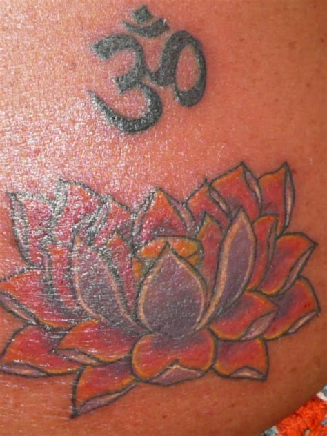 Closeup Lotus Om Tattoo By Hannaroxymolly On Deviantart