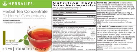 Herbalife Loaded Tea Nutrition Facts | Besto Blog