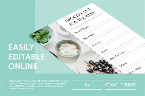 Grocery Shopping List Free Google Docs Template by Free Google Docs ...