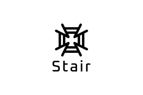 Stair Round Line Logo Graphic By Ffeeaarr Creative Fabrica