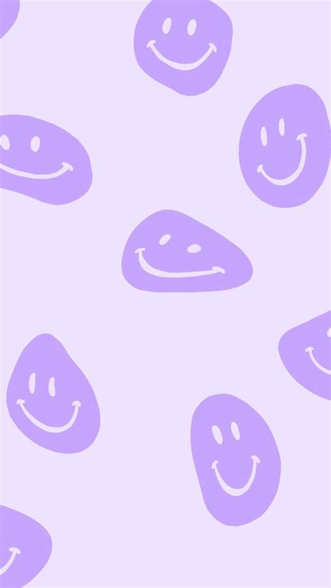 Purple smiley face smile phone wallpaper background | Purple wallpaper ...