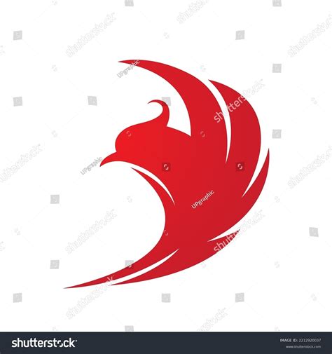 Phoenix Vector Icon Illustration Logo Stock Vector (Royalty Free ...