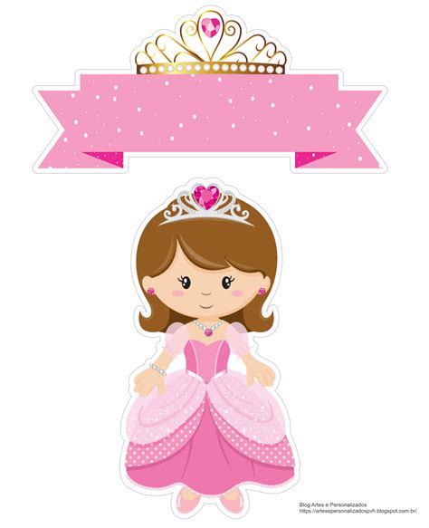 Princesa En Rosa Toppers Para Tartas Tortas Pasteles Bizcochos O