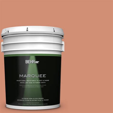 Behr Marquee Gal M Terra Cotta Clay Semi Gloss Enamel Exterior