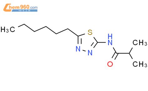 491598 49 3 Propanamide N 5 hexyl 1 3 4 thiadiazol 2 yl 2 methyl 化学式