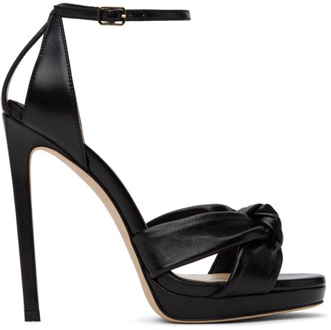 Jimmy Choo Black Rosie 120 Heeled Sandals SSENSE