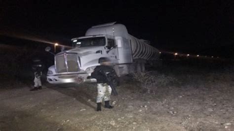 En Nuevo León Guardia Nacional asegura tractocamión cargado con