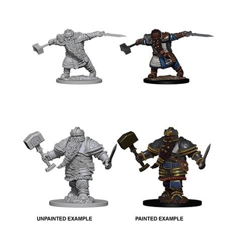 Dandd Unpainted Nolzurs Marvelous Miniatures Male Dwarf Fighter