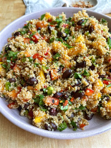 Mango Quinoa Salad Onebalancedlife