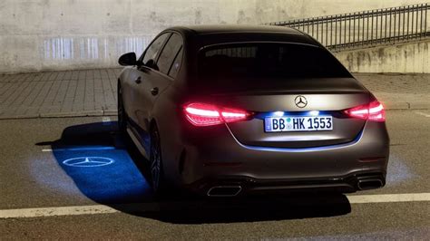 Mercedes C Class Digital Lights Test And Driving At Night C