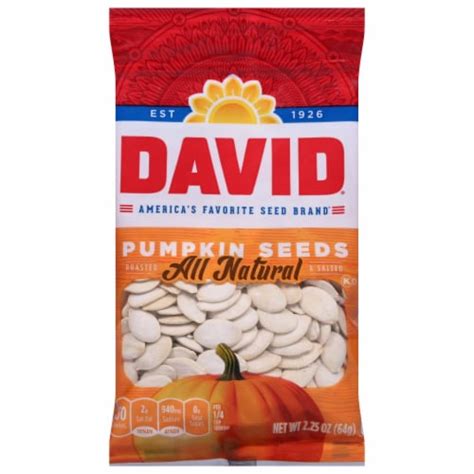 David Roasted & Salted Pumpkin Seeds, 2.25 oz - Harris Teeter