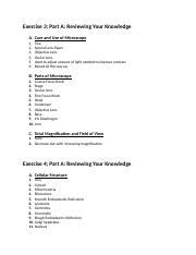 A P Lab Chap Docx Exercise Part A Reviewing Your Knowledge