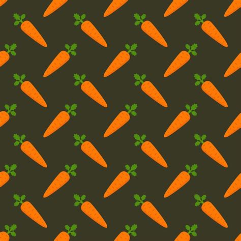 Premium Vector Carrot Seamless Pattern Vector Background