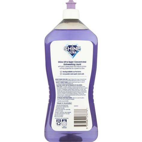 Shine Ultra Dishwashing Liquid Pear And Peony 900ml Woolworths