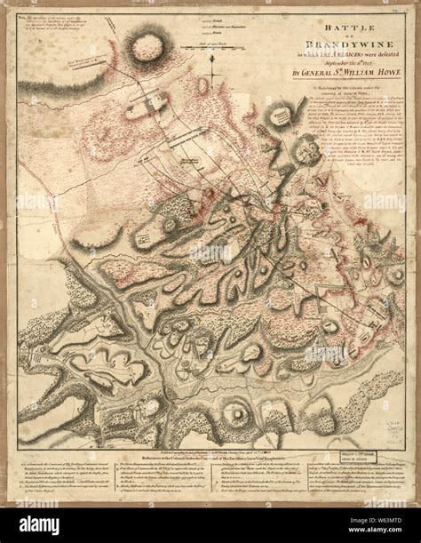 American Revolutionary War Era Maps Battle Of Brandywine