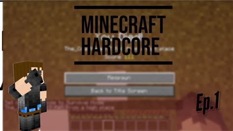 I Cant Believe This Happened On The First Day Minecraft Hardcore