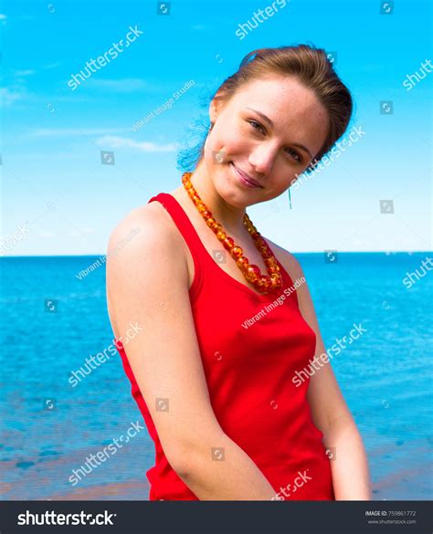 Sunny Day Beach Girl Stock Photo 759861772 Shutterstock