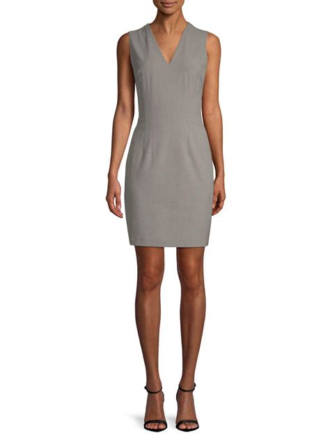 Tahari Sheath Dress In Gray Save 44 Lyst