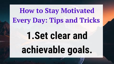 How To Stay Motivated Every Day Tips And Tricks Rules For Life Life Lessons Youtube