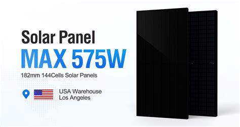 Full Black Bifacial Dual Glass Solar Panel High Efficiency 575w 580w