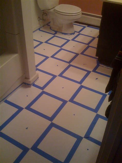 Diy Painting Old Vinyl Floor Tiles