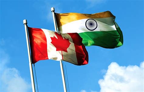 Free photo : India, Canada flag