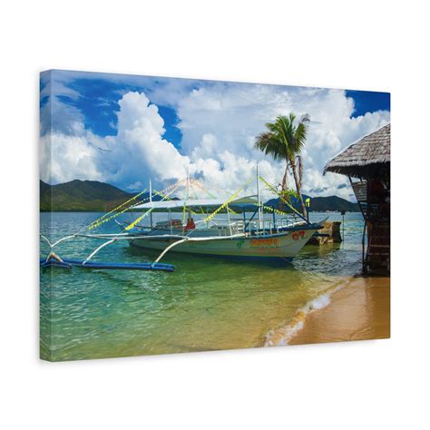 Bangka Boat in the Philippines Canvas Gallery Wrap Photograph Picture ...