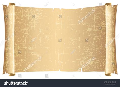 Parchment Scroll Vector Stock Vector (Royalty Free) 109954100