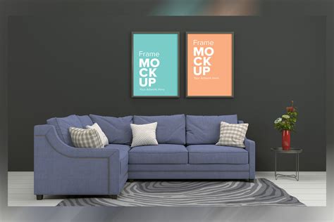 3d Rendered Interior Living Room Mockup Graphic By Shahsoft · Creative