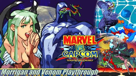 Marvel Vs Capcom Arcade Morrigan And Venom Playthrough YouTube