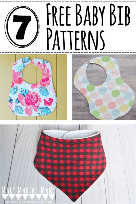 7 Free Baby Bib Patterns Mary Martha Mama