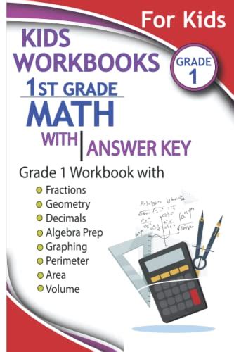 Kids Workbooks 1st Grade Math: 1st Grade Math Workbook With Addition And Subtraction, Fractions ...