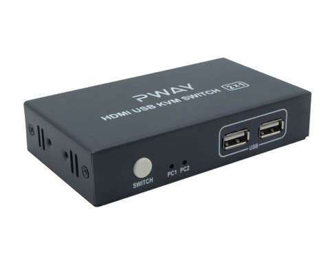 Pway Selector De Video Kvm Hdmi 4k Usb 2x1 0201k Soporte Multimedia Perú