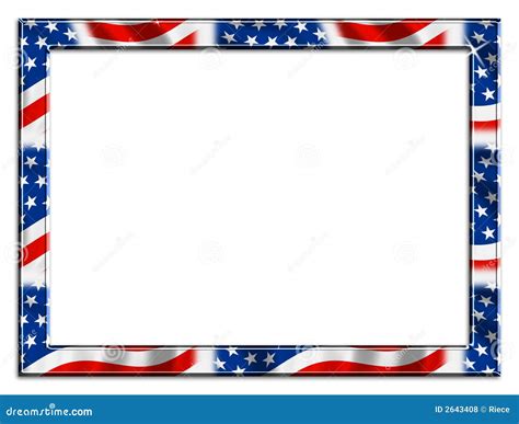 Patriotic Borders For Microsoft Word