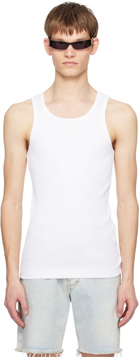 Givenchy White Extra Slim Fit Tank Top Ssense