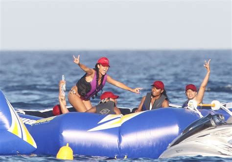 RIHANNA In Bikini On A Yacht In St Tropez HawtCelebs