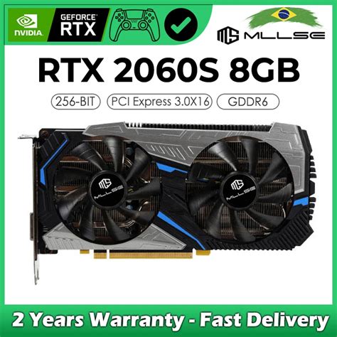 Mais barato mllse rtx 2060 super 8gb placa gráfica gddr6 256 bit gpu