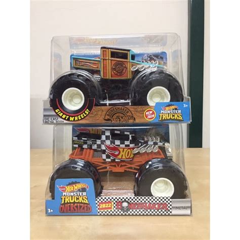 Hot Wheels Monster Trucks Bone Shaker 1 24 Scale Misb Shopee Malaysia