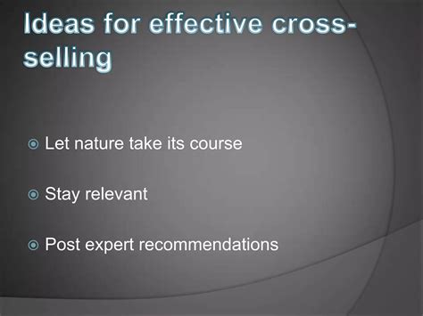 Cross Selling Ppt